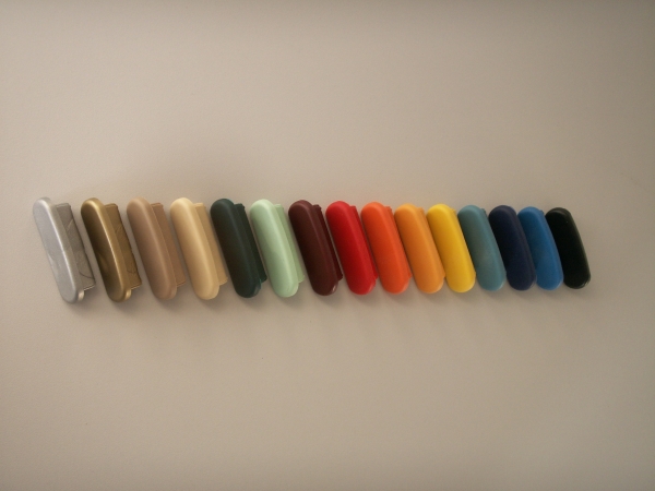 Endkappe für PVC-Handlauf, 40x8 mm, verschiedene Farben